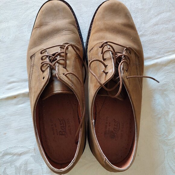 BASS Suede Leather Oxford Men's Size 10 M - Picture 1 of 7